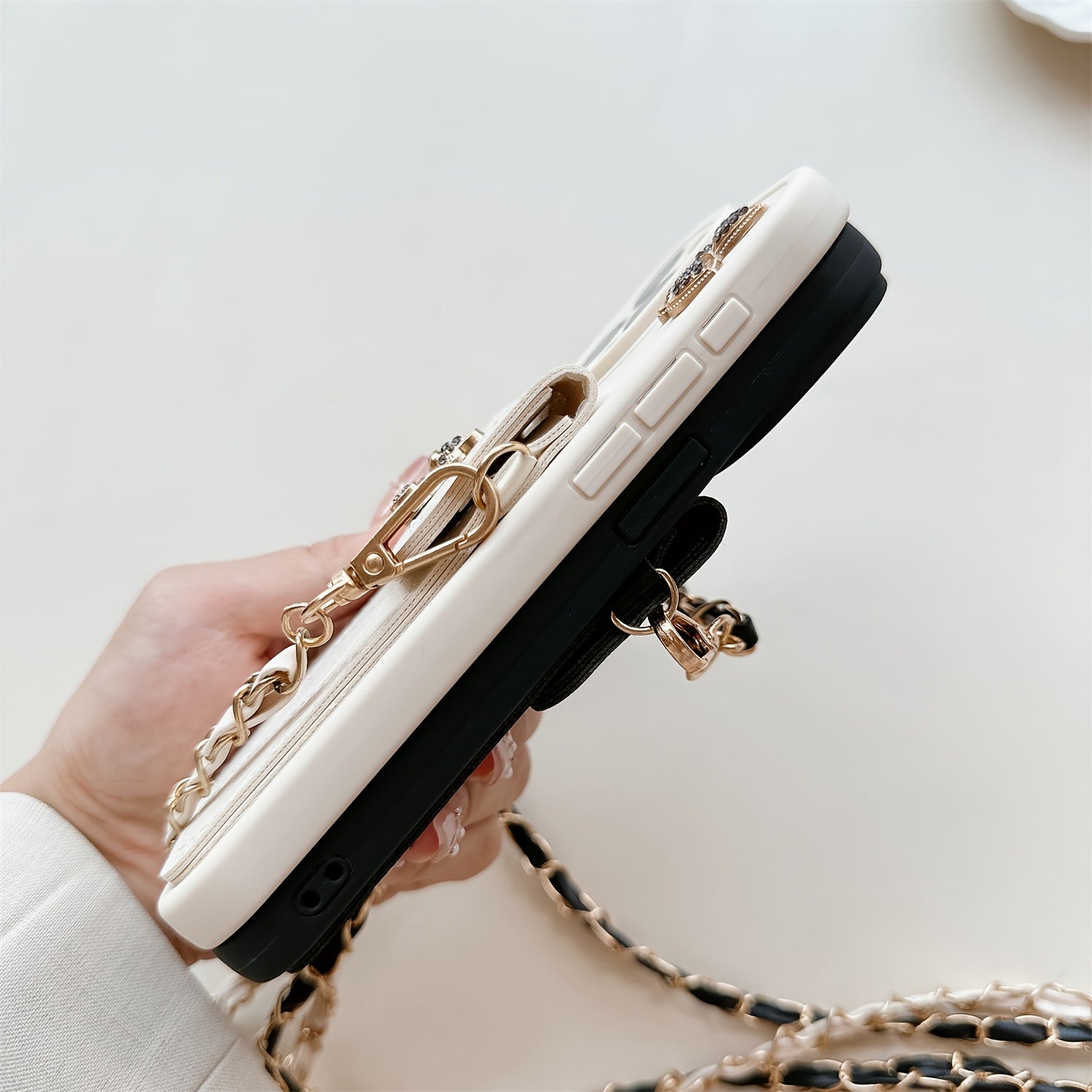 3D Cartoon Bear with Bowknot Mobile Phone Case, with Lanyard, Suitable for iPhone 16/15Promax/15/16plus/14 with Lanyard, Can be Carried Diagonally, 12/13promax Full Cover Soft Case 11 Protective Case Coin Wallet