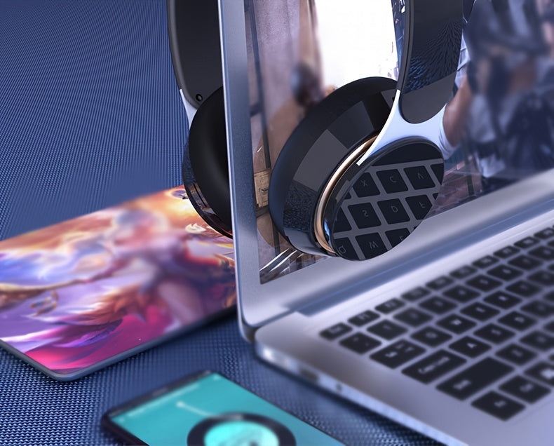 07S Wireless Over-Ear Headphones - Wireless 5.3, Long Battery Life, Soft Earmuffs, HD Sound, Portable & Adjustable for Outdoor Sports and Commuting, Outdoor Sports Headphones|Modern Wireless Headphones|Comfortable Earmuffs