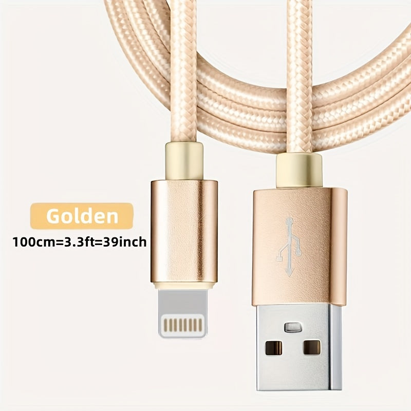 3.3ft/6.6ft/9.9ft USB 18W Fast Charging Data Cable - For IPhone 14/13/12/11 Pro Max/12 Mini/XR/XS/X/8/7/6 Plus/SE For IPad.
