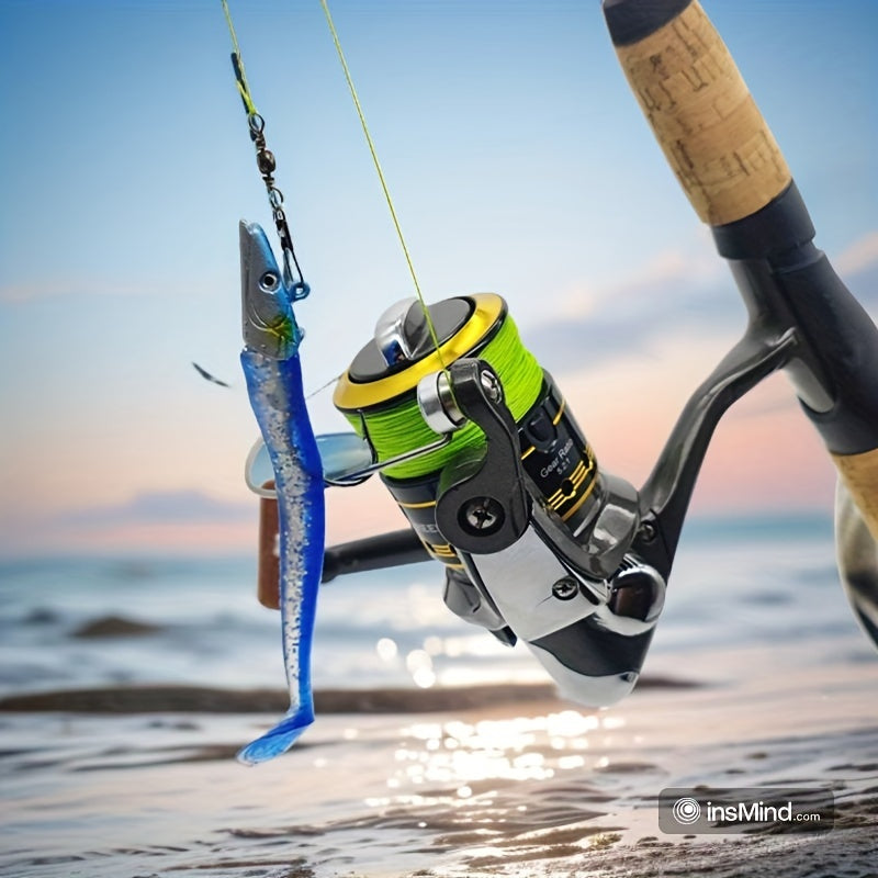 5pcs Premium Seawater Metal Jig Fishing Lure with Soft Bait - Ideal for Catching Marlin and Tuna - 11cm/4.33inch, 22g