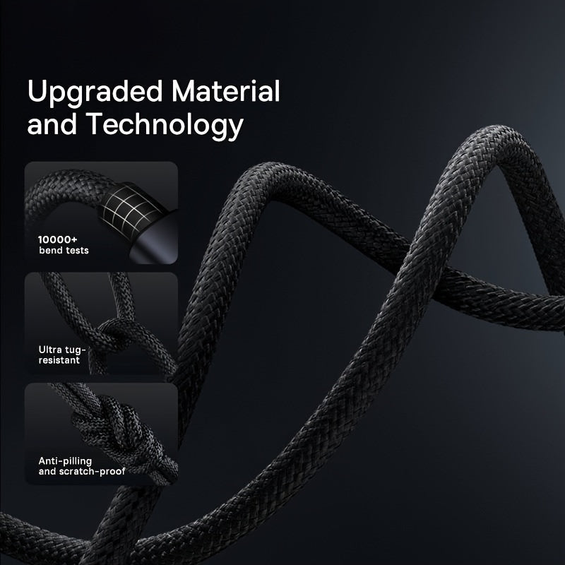 3.3ft/6.6ft/9.9ft USB 18W Fast Charging Data Cable - For IPhone 14/13/12/11 Pro Max/12 Mini/XR/XS/X/8/7/6 Plus/SE For IPad.