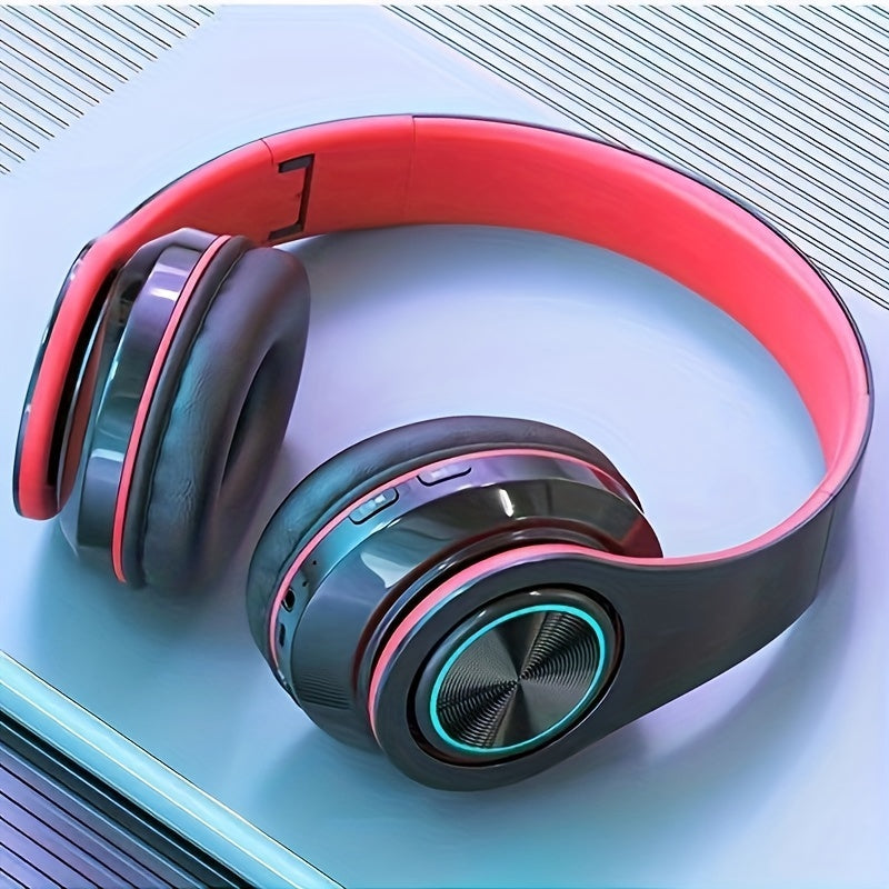 39 Luminous Wireless Headphones with Plug-in, Wired and Wireless Multifunctional Use