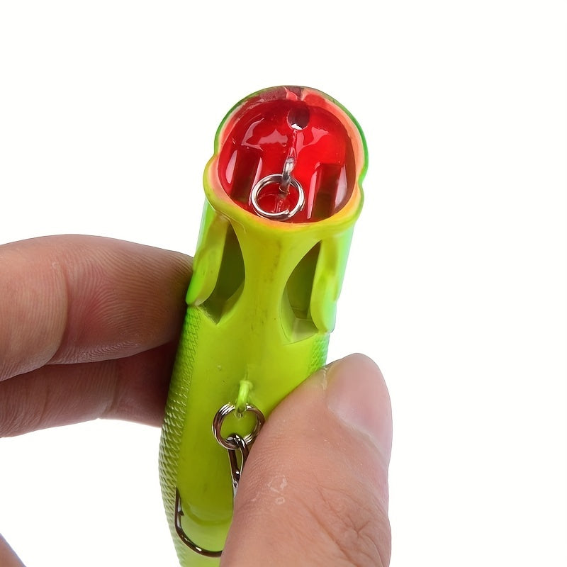 5pcs Premium Topwater Popper Fishing Lures - High-Quality Artificial Wobblers with 6# Hooks - Perfect for Catching Big Fish, 6.5cm/2.56inch, 12g, Hard Bait, Lifelike Action, Durable Construction, and Irresistible Colors