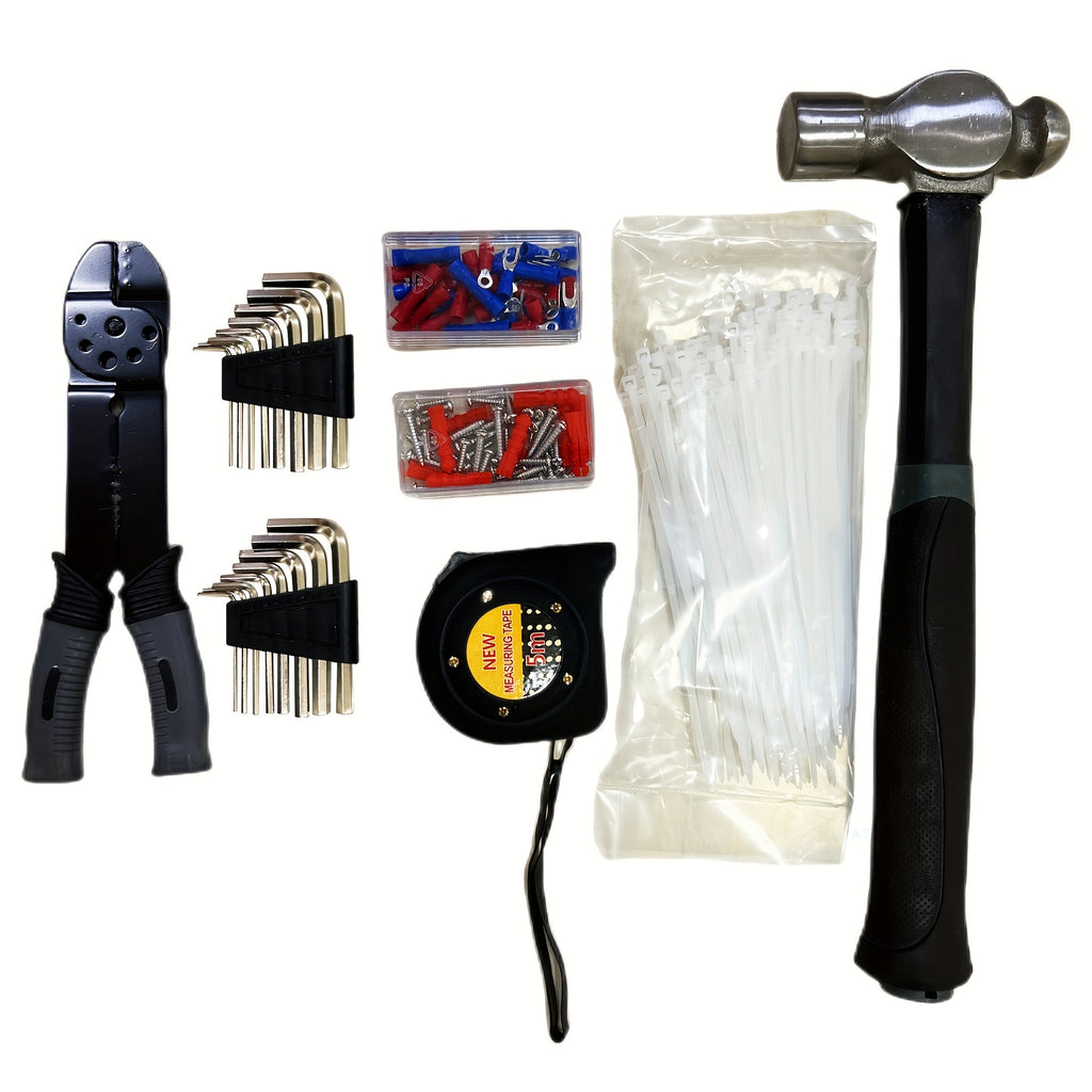 239/439pcs Mechanic'S Tool Collection, Home Tool Kit Featuring a Sturdy 3-Drawer Metal Storage Box, Portable Toolbox Suitable for Home And Automotive Repairs.