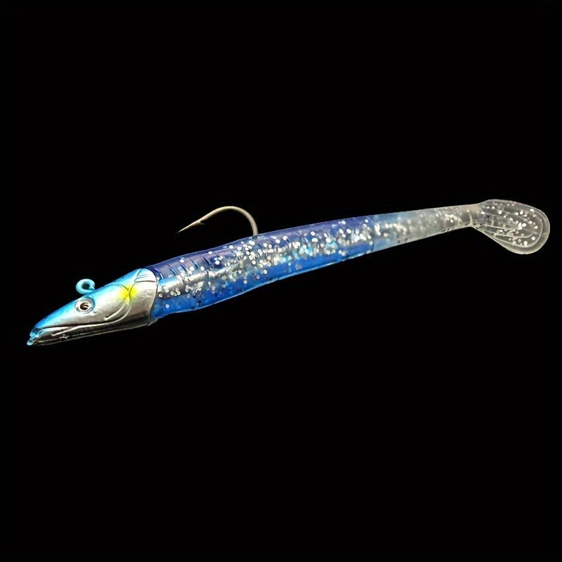 5pcs Premium Seawater Metal Jig Fishing Lure with Soft Bait - Ideal for Catching Marlin and Tuna - 11cm/4.33inch, 22g