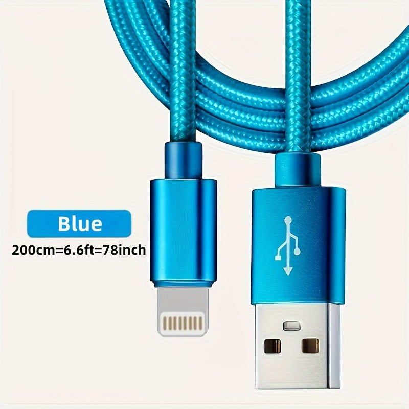 3.3ft/6.6ft/9.9ft USB 18W Fast Charging Data Cable - For IPhone 14/13/12/11 Pro Max/12 Mini/XR/XS/X/8/7/6 Plus/SE For IPad.