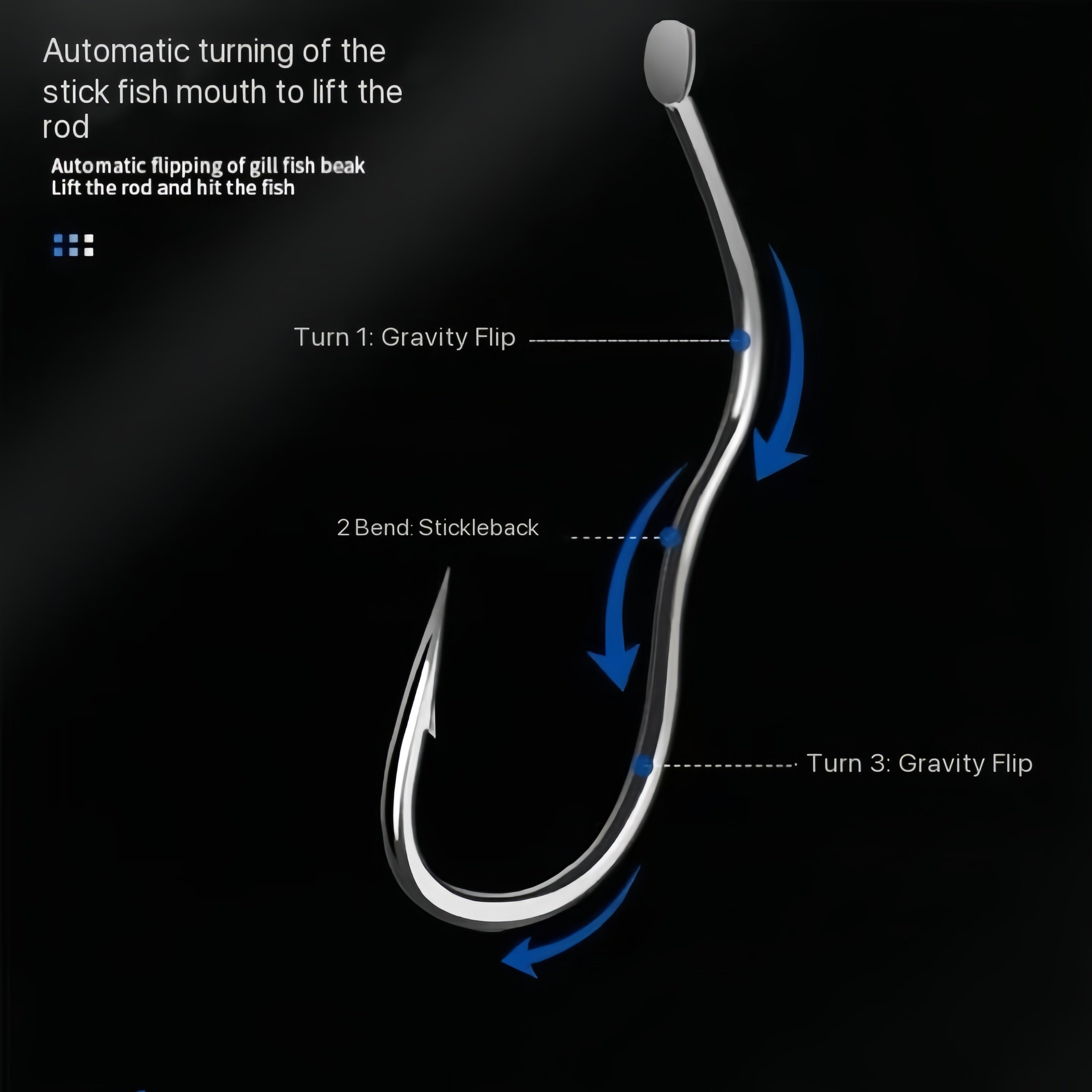 50pcs Black Carbon Steel Fishing Hooks with Barbs - Anti-Slip, Secure Grip for Hunting & Fishing