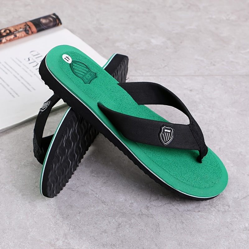 Men's Lightweight Non-Slip Flip Flops, Quick-Drying Comfy Thong Sandals For Indoor Outdoor, Summer