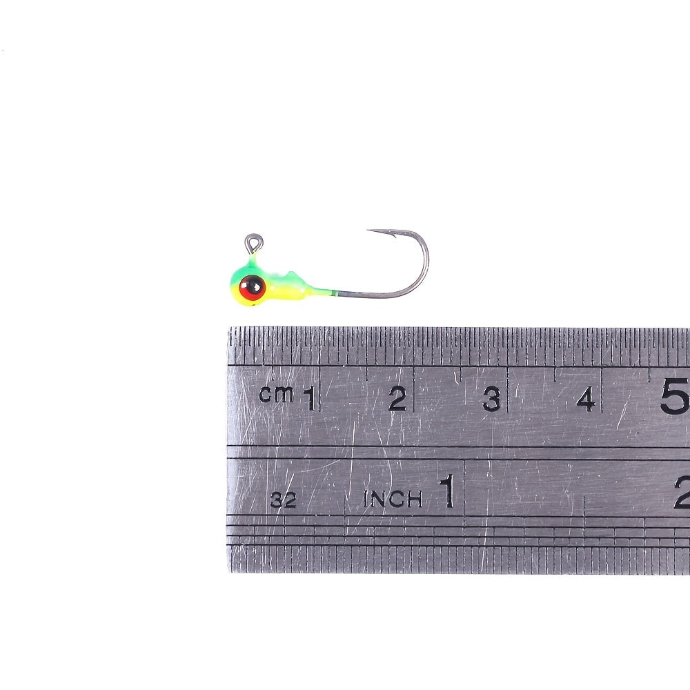 50pcs HENGJIA Colorful Jig Head Lures - Perfect for Soft Worm & Hard Baits Fishing! -  Assorted Colors - For Bass, Trout & Other Freshwater Fish - Ideal Gift for Fishing Enthusiasts