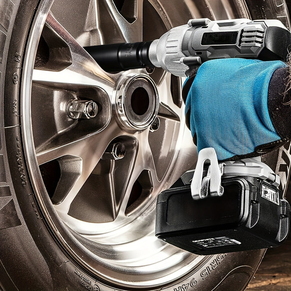 20pc Heavy-Duty Hex Impact Wrench Socket Set - 1/2 Drive, Chrome Vanadium Steel, Metric (8-32mm) Sizes, with Robust Plastic Toolbox - Perfect for Automotive Repair and DIY Projects