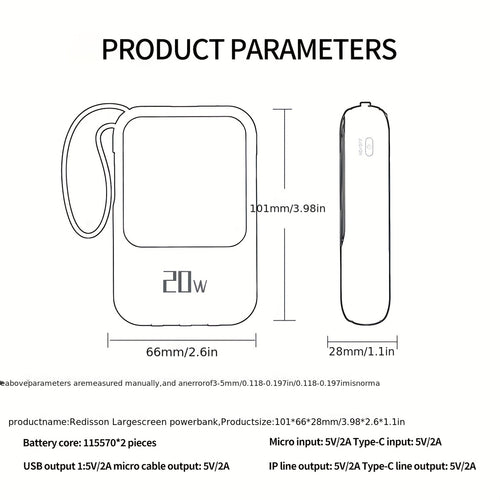10000mAh Power Bank, 66W PD 3.0+QC 4.0 Fast Charging Portable Charger with Built-in Lightning & USB-C In&Out Cables, Battery Pack for iPhone 16/15/14 Series, Galaxy, iPad, AirPods, Portable Phone Charger, Onthego Power, Emerg