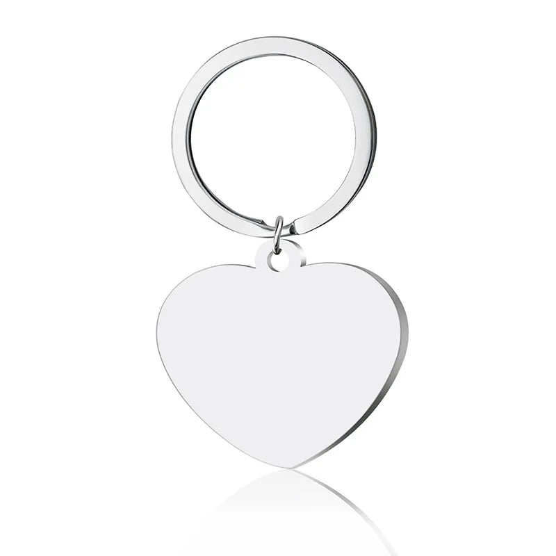 Heart Shaped Stainless Steel Pendant Necklace Keychain Mother's Day Gift for Mom for Graduation Christmas Wedding Thanksgiving