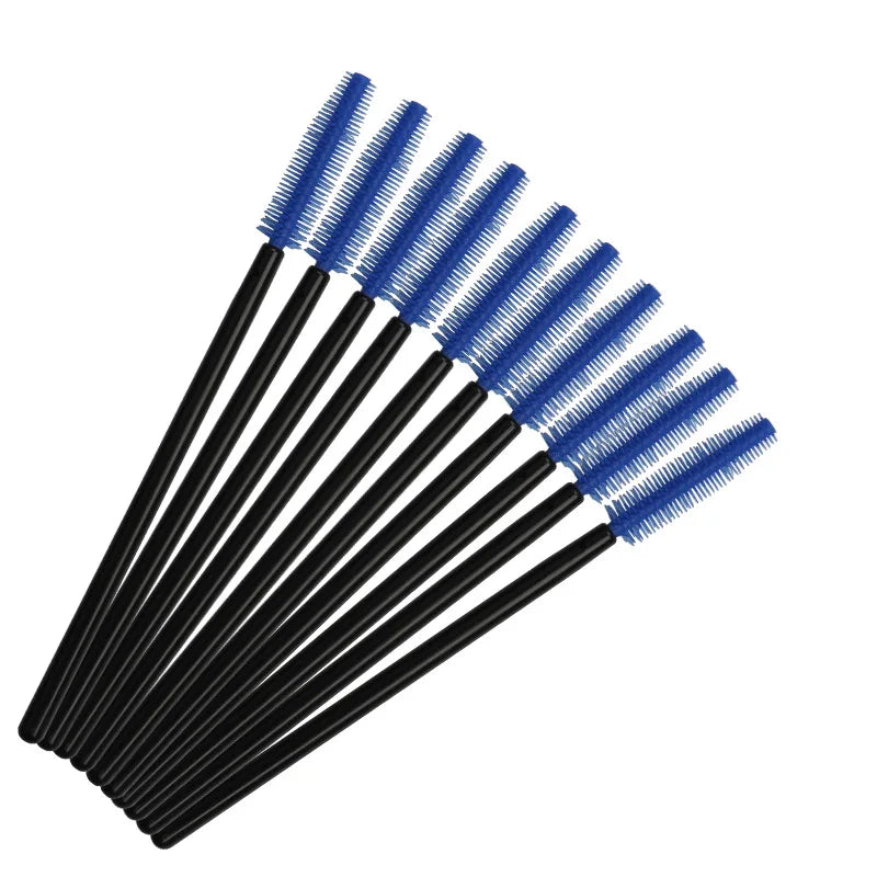 50pcs Silicone Eyelash Brushes Disposable Mascara Wands Applicator Eye Lashes Makeup for Women Cosmetic Brush Beauty Tools