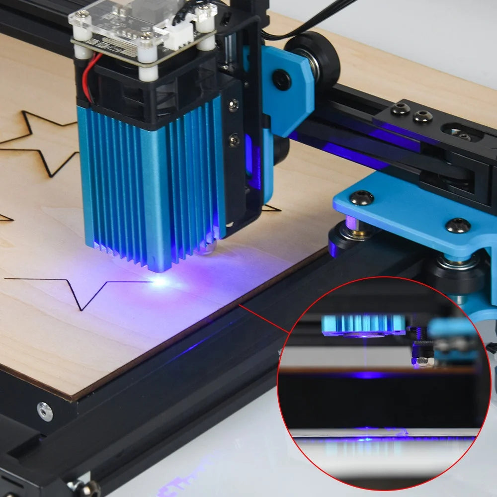 5.5wxtoolcal Power Diode Laser Module Head Cutting Module Kit 3D Glass Engraving Machine Glass Bottle Cutter Machine Electric