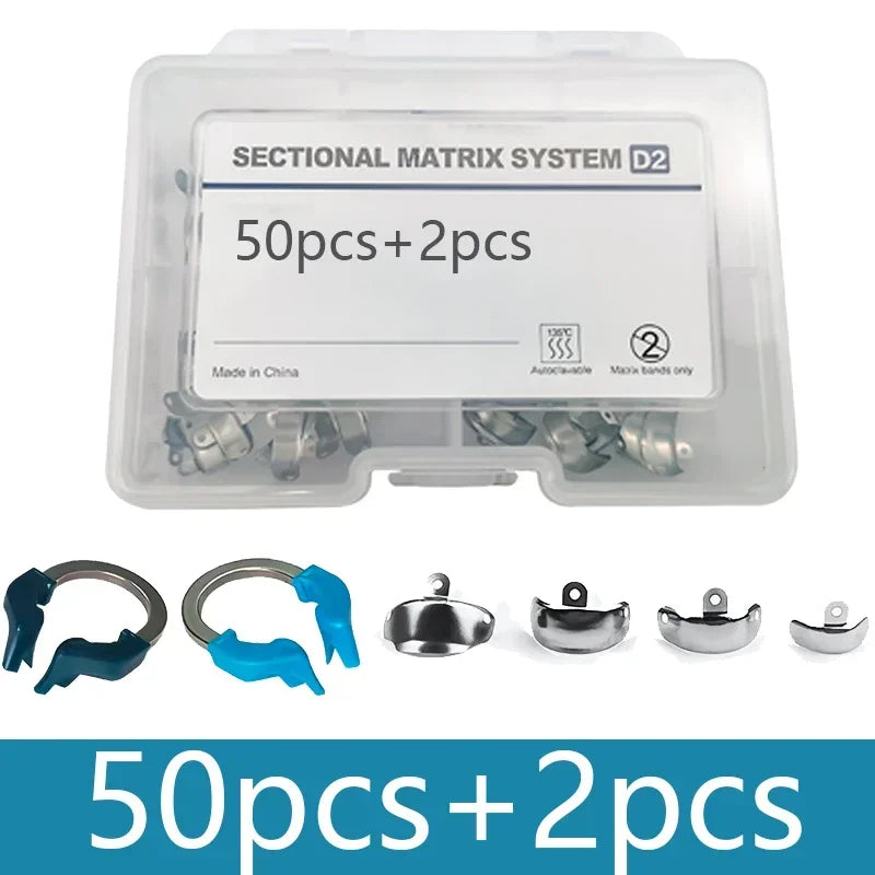 Dental Matrix Bands NITI Metal Matrices Clamp Ring Sectional Contoured Matrix System Nickel Titanium Clamping Ring Dentist Tools