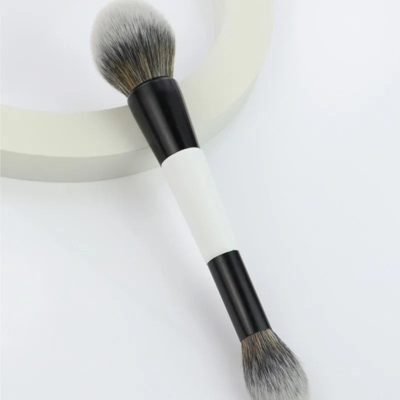 4Pcs Double Sided Makeup Brush Set For Foundation Contour Blending Highlight Powder Blush Applicator