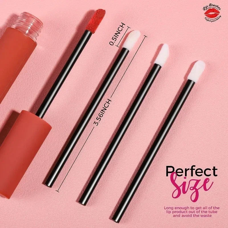 100 Pcs Disposable Lip Lint Free Applicators  Brushes  Makeup Beauty Tool Lipstick Testers Wands Applicators for Makeup Lip