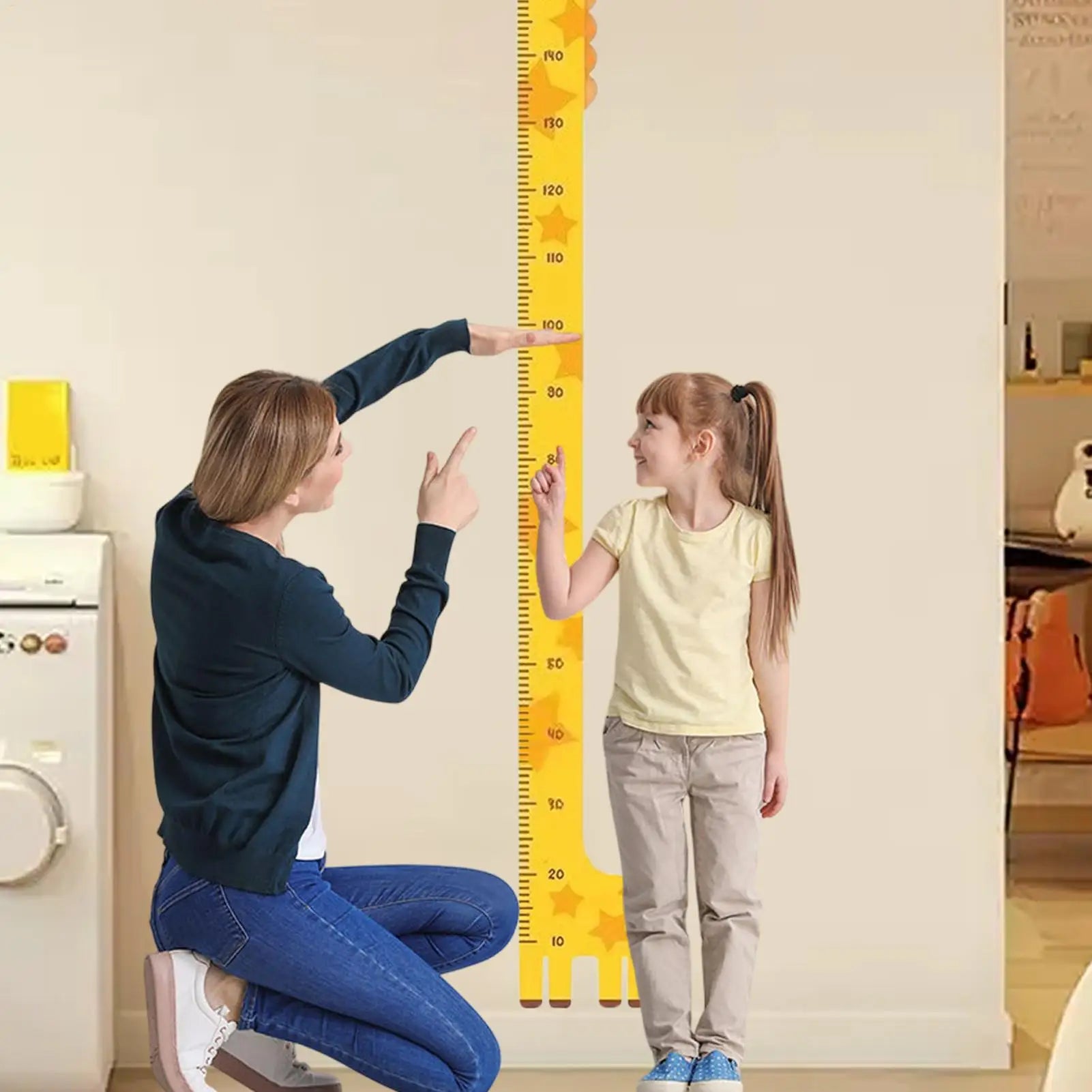 Children Height measuring Chart wooden Wall Growth height measuring board for Tracking Recording Baby Nursery Decor