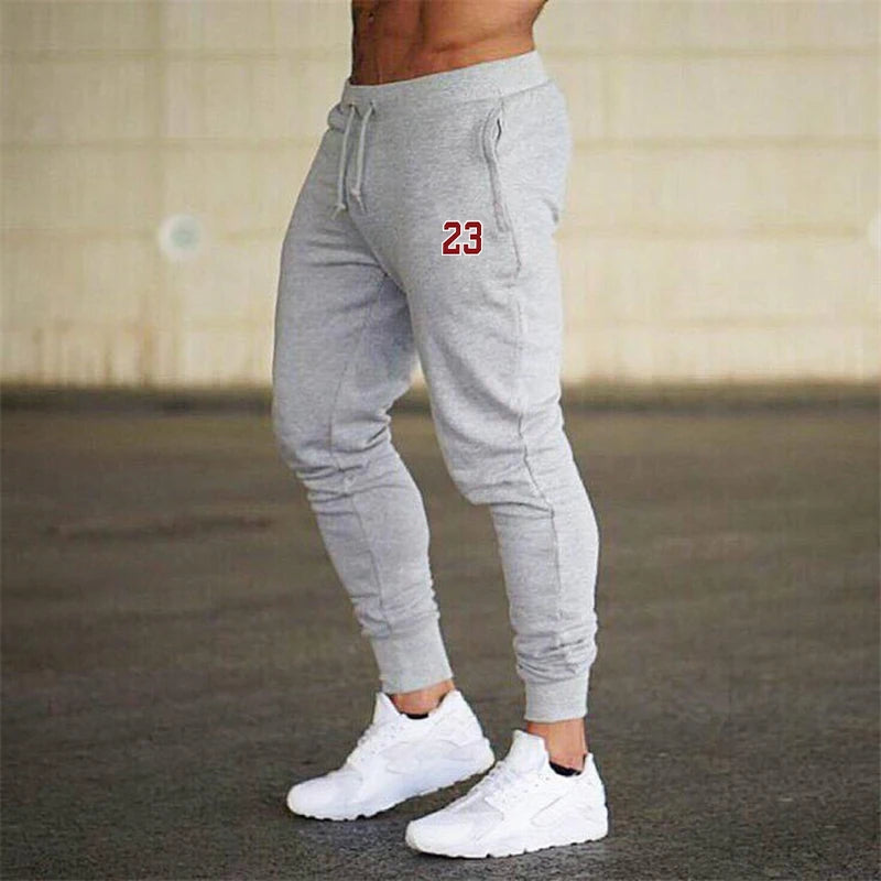 23 Creativity Printed Men Jogging Pants Mens Fitness Joggers Running Pants Man Training Sport Trousers Sportswear Sweatpants