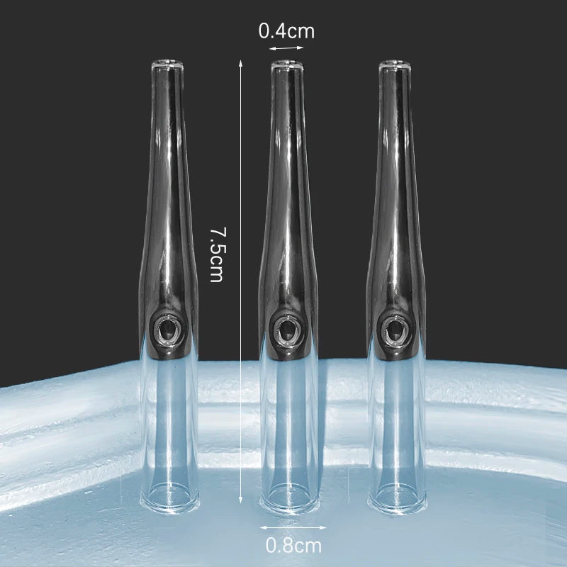 3Pcs/Set Vacuum Suction Face Pore Cleanser Glass Pipes Blackhead Removal Beauty Machine Facial Skin Care Accessorie