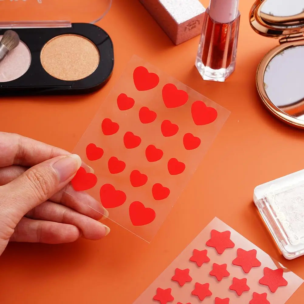 Cute Colorful Hydrocolloid Stars Heart Shaped Acne Pimple Patch For Face Invisible Spot Zits Blemishes Cover Stickers Skin Care