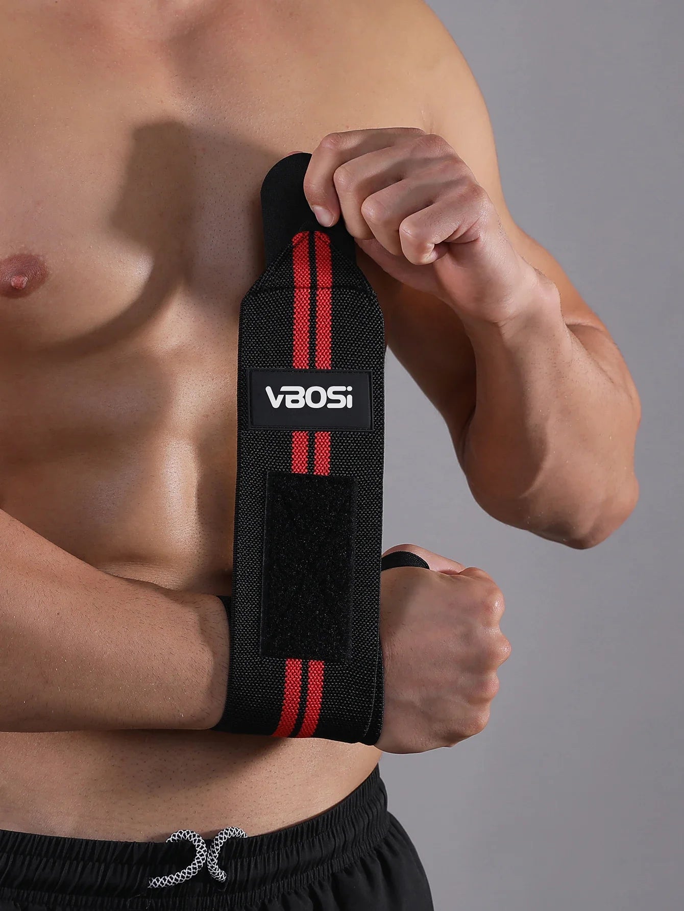 1 Piece Adjustable Wrist Support Wraps for Weightlifting with Thumb Loop Unisex Horizontal Bar Gym Fitness Wristband