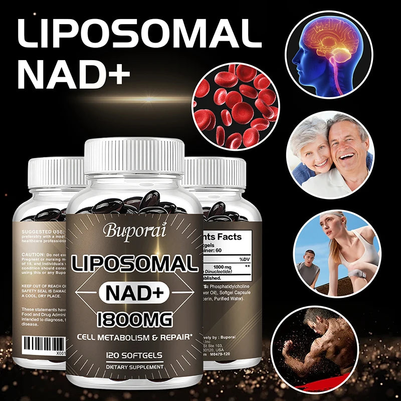 Liposomal NAD Supplement - Aging Defense, Cellular Energy, Heart & Brain Function,Longevity