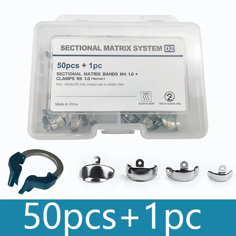 Dental Matrix Bands NITI Metal Matrices Clamp Ring Sectional Contoured Matrix System Nickel Titanium Clamping Ring Dentist Tools