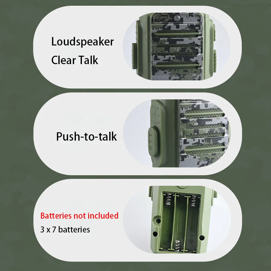 Children Handheld Walkie-talkie One-to-one Parent-child Interaction Outdoor Indoor Games Fun Camouflage Walkie-talkie Toys