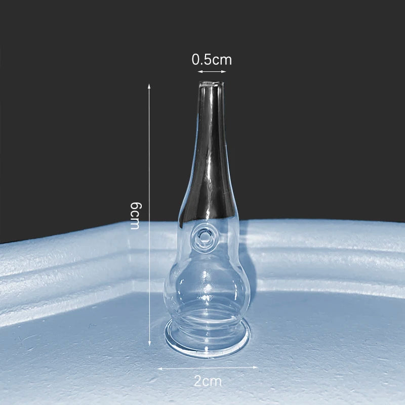 3Pcs/Set Vacuum Suction Face Pore Cleanser Glass Pipes Blackhead Removal Beauty Machine Facial Skin Care Accessorie