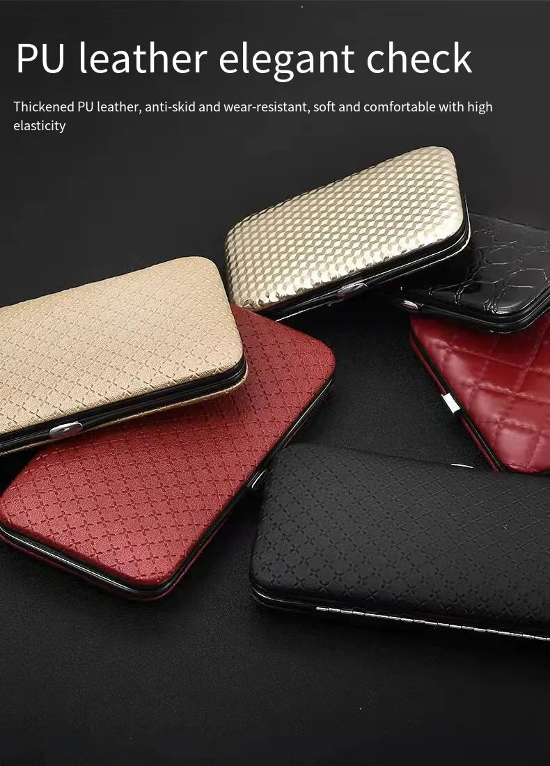 19PCS Professional Pedicure Nail Scissors Tool Nail Clipper Set Stainless Steel Manicure Cutter Trimmer Ear Spoon Nail Clipper