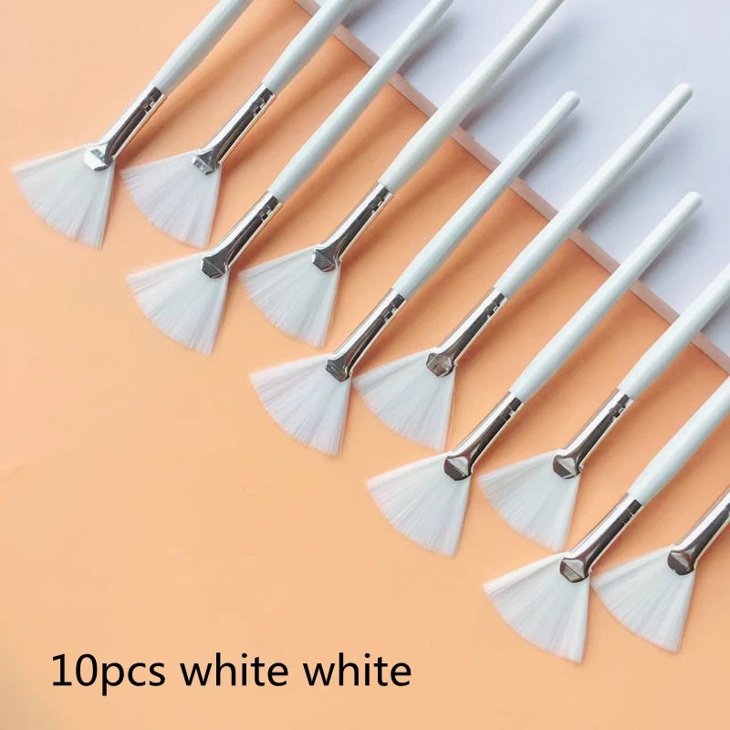 10/20/50pcs Fan Shape Facial Mask Brush Multifunctional Makeup Brushes Essential Oil Women Facial Body Beauty Makeup Tools Brush