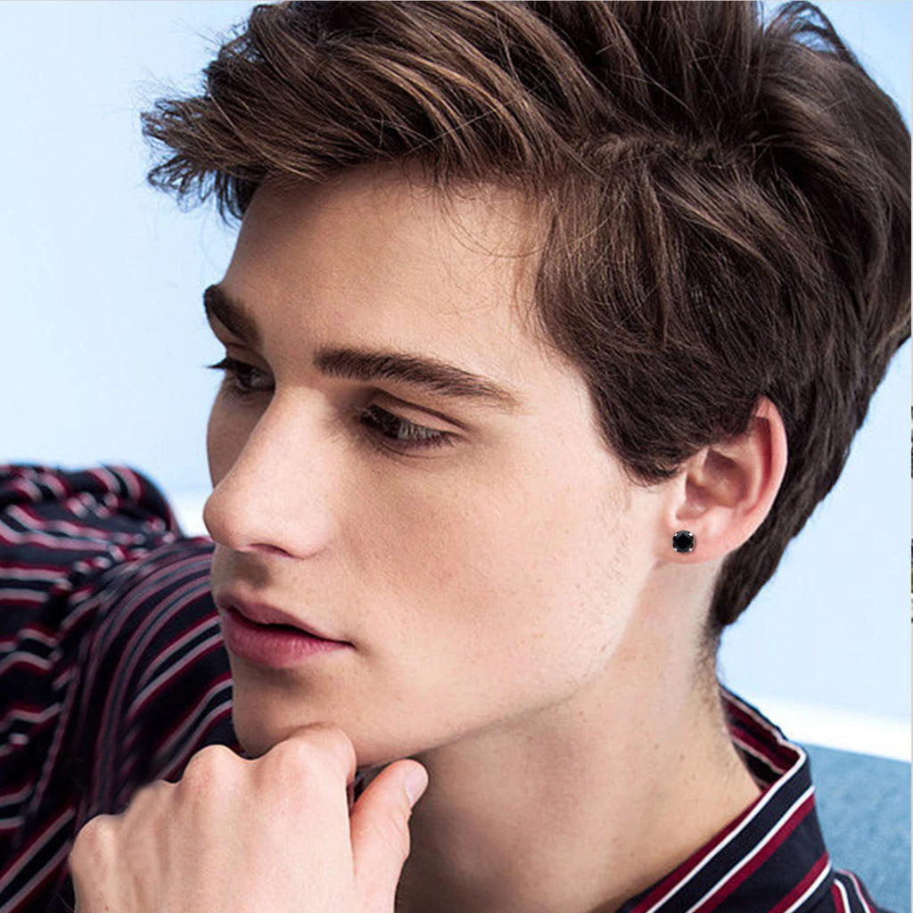 1 piece Medical Stainless Steel Crystal Zircon Ear Studs Earrings Tragus Cartilage Hypoallergenic Screws Piercing Jewelry