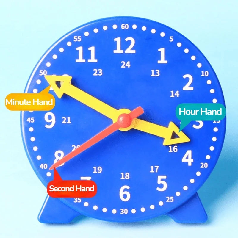 Children Clock Educational Toys Hour Minute Second Cognition Colorful Clocks Toys Kids Early Preschool Teaching Aids