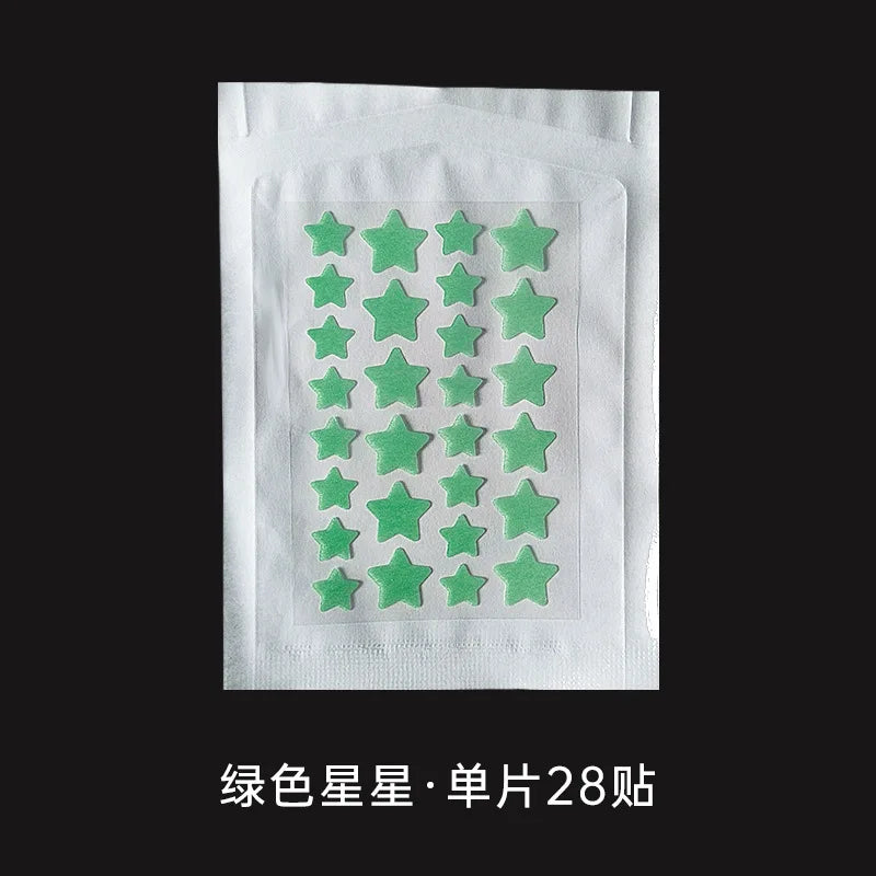 Colorful PE Pimple Patches Cute Star Shaped Pimple Cover Sticker Invisible Pimple Cover Removal Pimples Patch Beauty-health