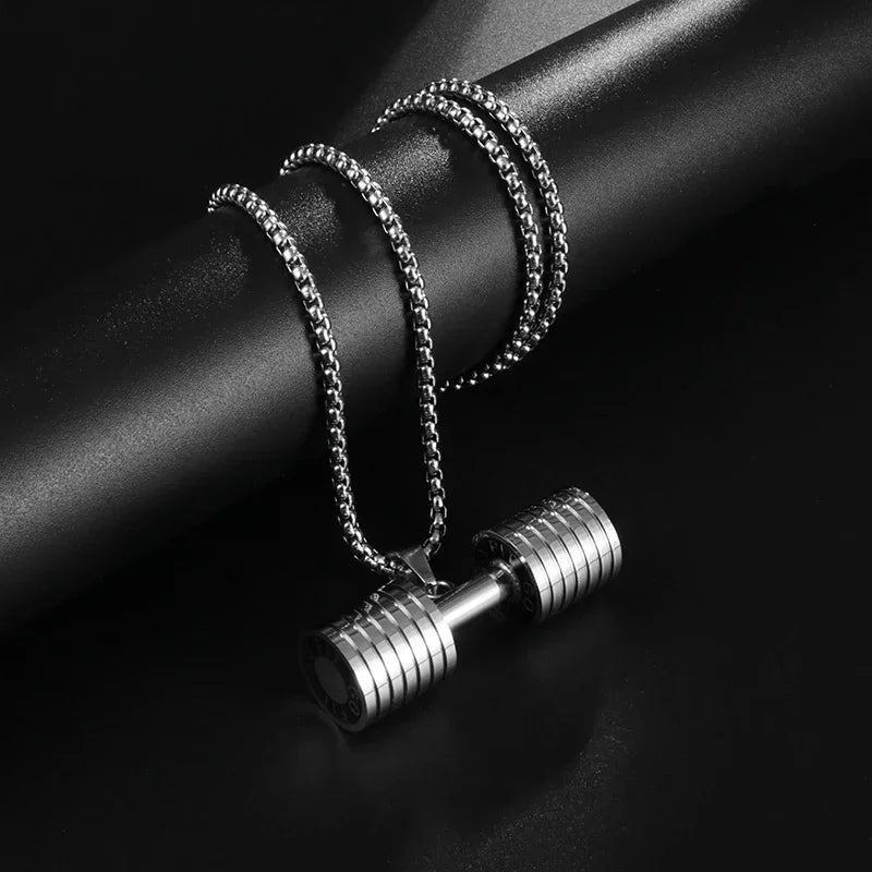 Punk Vintage Double Layer Boxing Gloves Pendant Necklace for Men Fighting Fashion Athleisure Jewelry Hip Hop Items