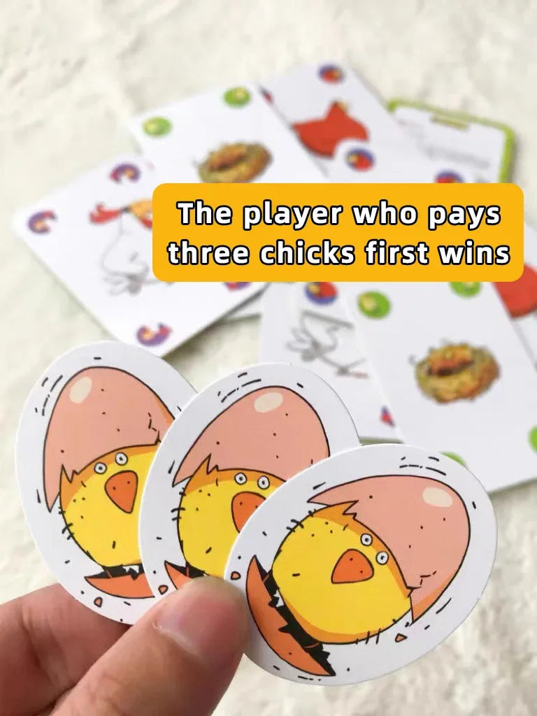 Chicken Chiu Chiu Board Game Grow Up Without Children Hot 5-8 Years Old Casual Party Card Game Intellectual Children Toys Gift