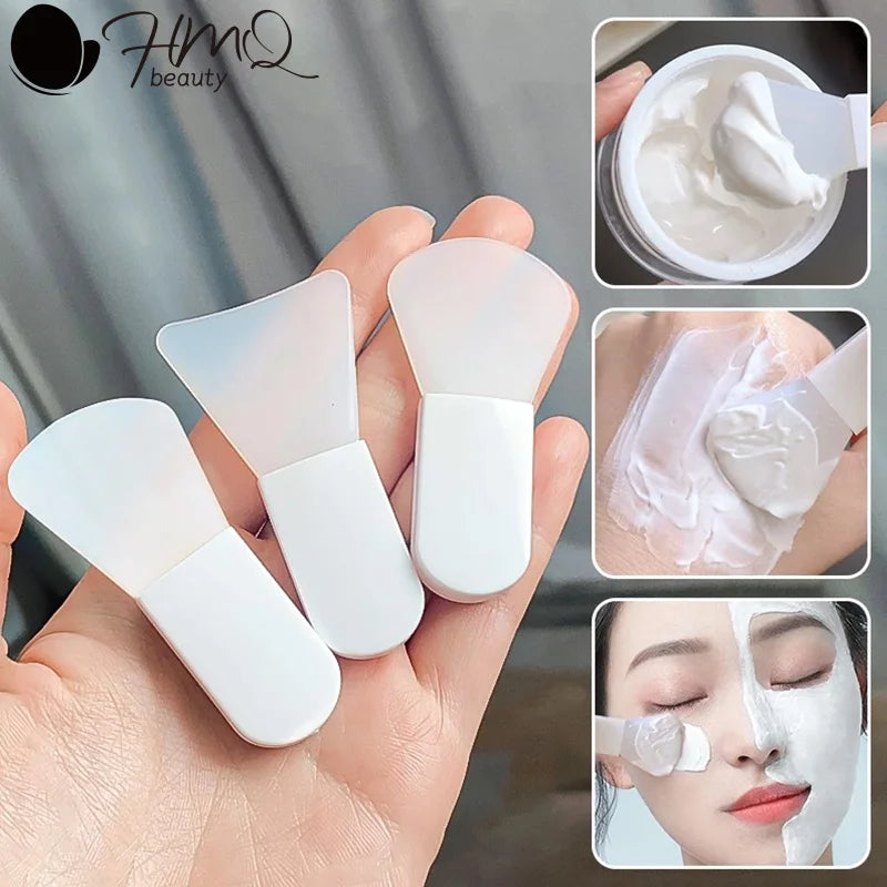 3Pcs Mini Silicone Mask Mixing Brush Facial SkinCare Tools Mud Cream Brushes DIY Skin Care Foundation Gel Cosmetic Beauty Tool