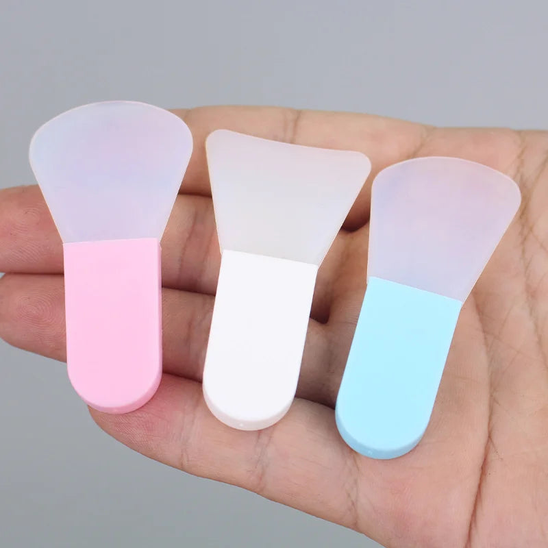 3Pcs Mini Silicone Mask Mixing Brush Facial SkinCare Tools Mud Cream Brushes DIY Skin Care Foundation Gel Cosmetic Beauty Tool