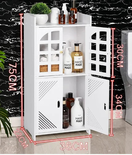 # Hot 60.4" Kitchen Storage Cabinet, Freestanding Kitchen Shelves With Doors And Shelves, Dining Sideboard With Microwave Shelf,