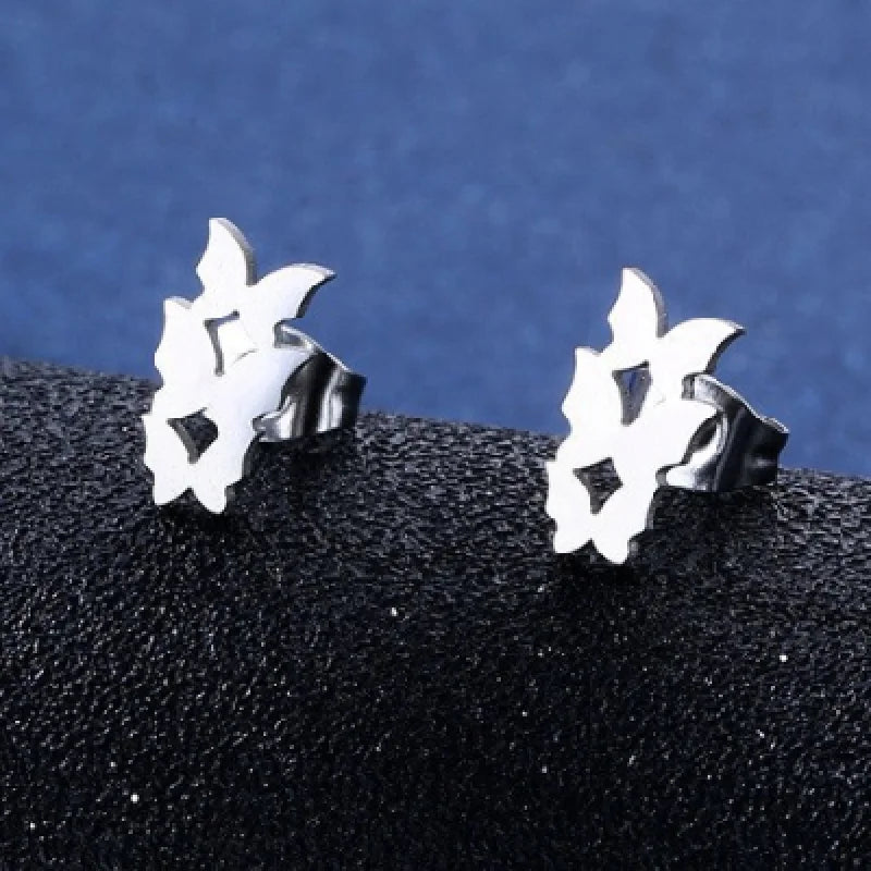 10/20Pairs Fashion Stainless Steel Stud Earrings For Women Mix Style Simple Love Flower Animal Star Ear Jewelry Party Gifts