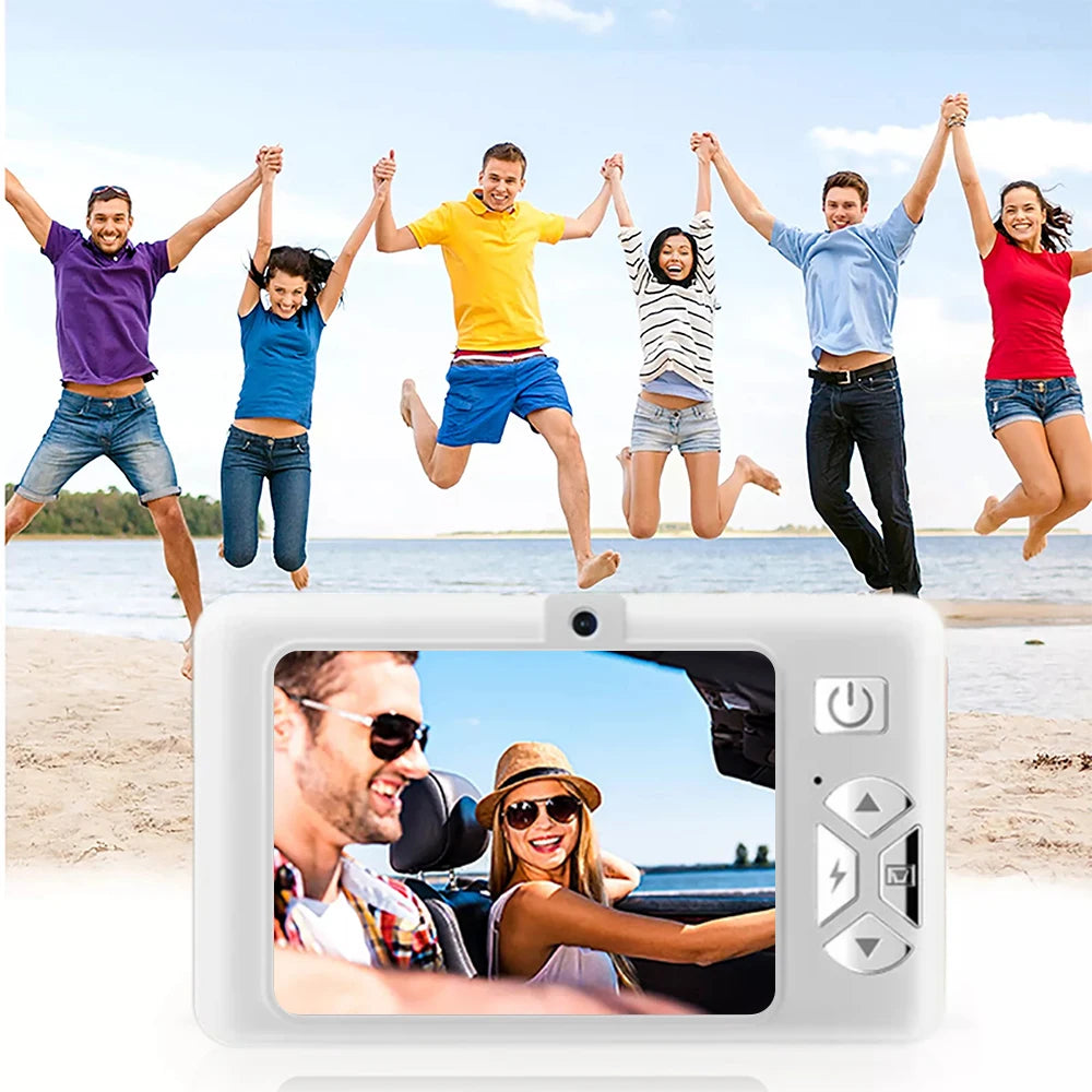 4K Digital Camera 50MP HD Retro Pocket Cameras Photography Travel Selfie Entry-Level Small Camera with 8x Zoom Compact Camcorder