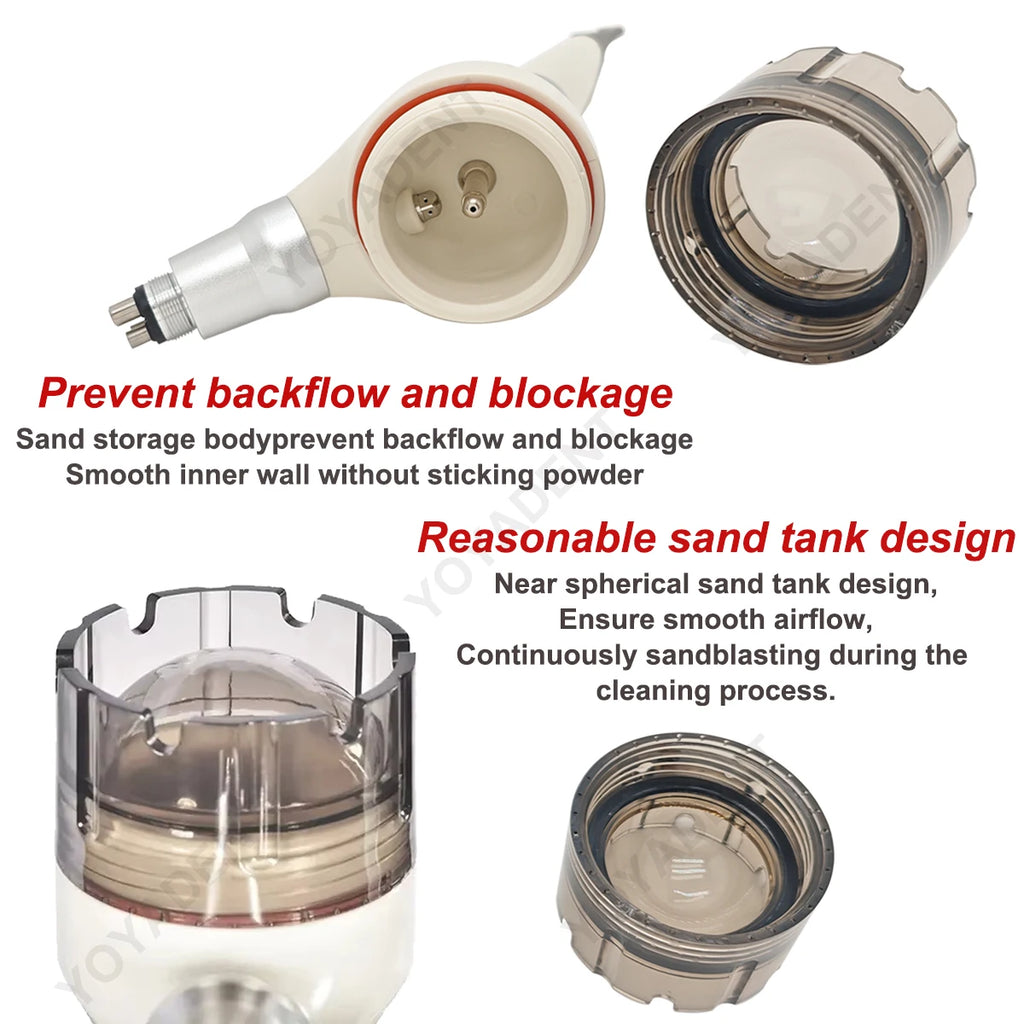 Dental Air Prophy Jet Polisher Tooth Whitening Sandblasting Gun For 65μm Supragingival Sandblasting Powder Fit NSK KAVO