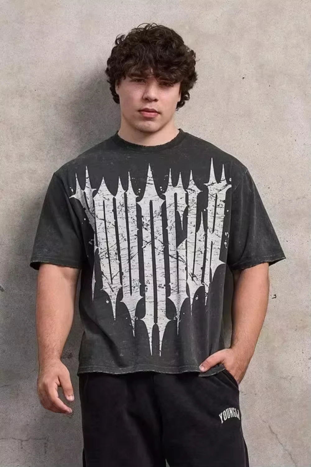 2025 Summer YA New Men's T-shirts Gym Running Training Sports Casual Short Sleeve Stretch T-shirt Fashion Clothing Male T-shirts