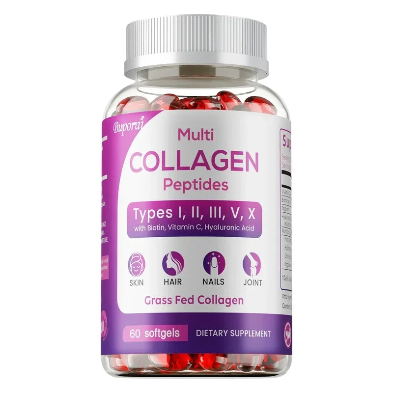 Collagen Peptides - Nourishes The Skin, Slows Down Aging, Promotes Healthy Hair, Strong Nails, and Improves Intestinal Digestion