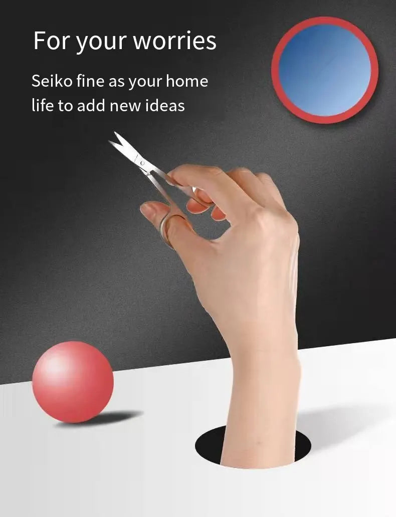 19PCS Professional Pedicure Nail Scissors Tool Nail Clipper Set Stainless Steel Manicure Cutter Trimmer Ear Spoon Nail Clipper