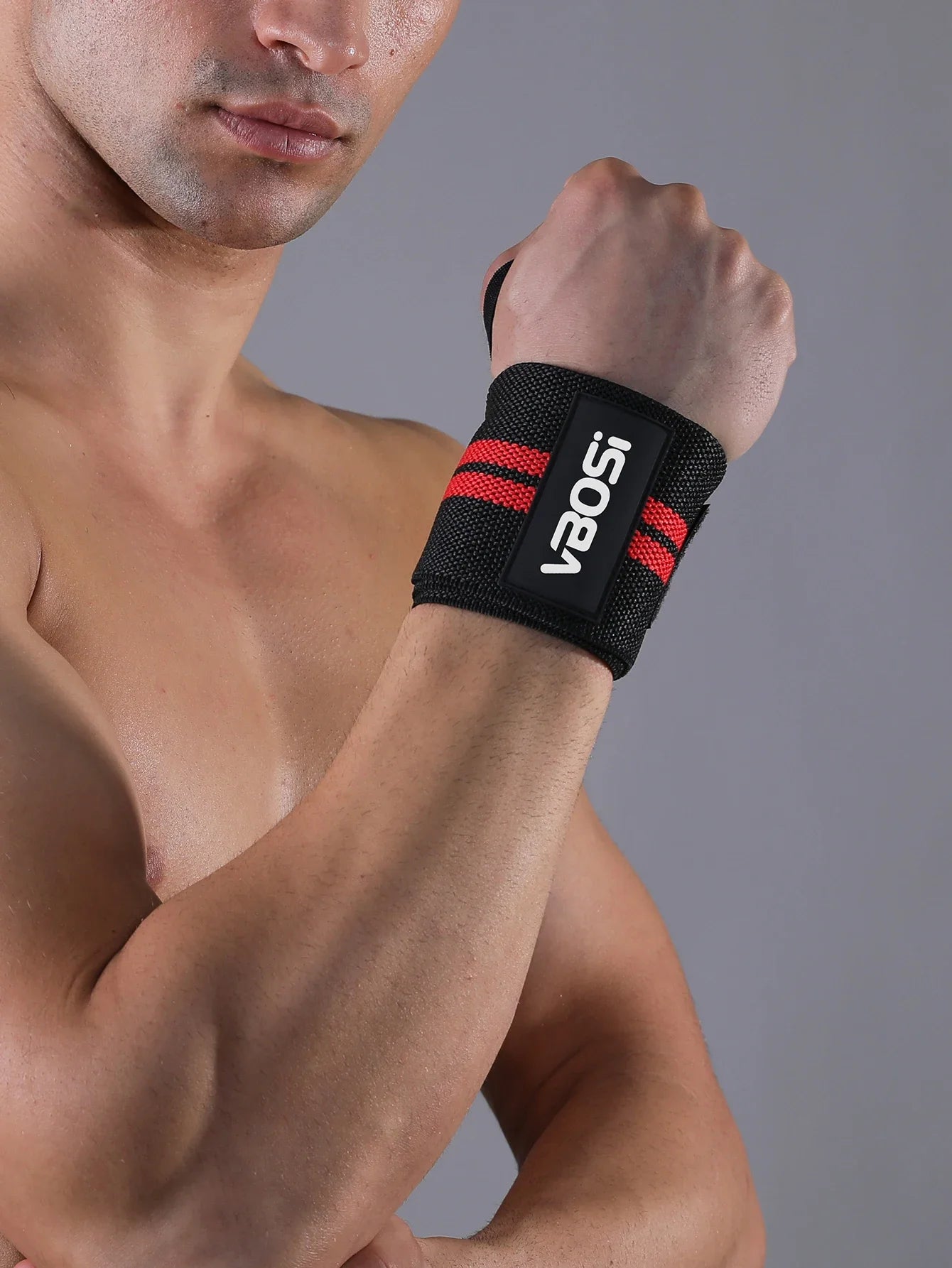 1 Piece Adjustable Wrist Support Wraps for Weightlifting with Thumb Loop Unisex Horizontal Bar Gym Fitness Wristband