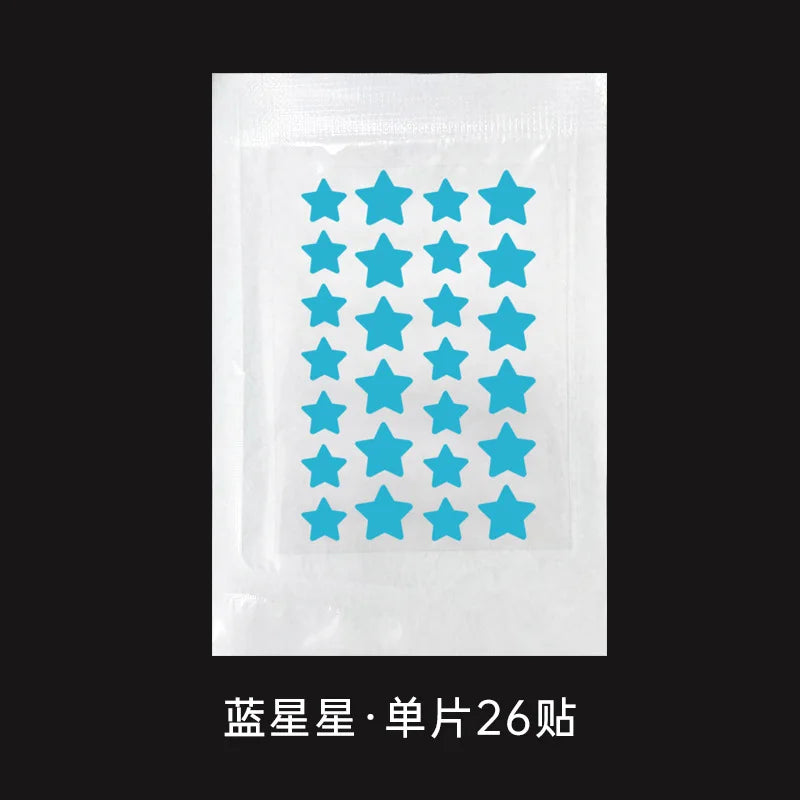 Colorful PE Pimple Patches Cute Star Shaped Pimple Cover Sticker Invisible Pimple Cover Removal Pimples Patch Beauty-health