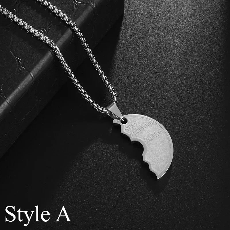 Punk Vintage Double Layer Boxing Gloves Pendant Necklace for Men Fighting Fashion Athleisure Jewelry Hip Hop Items