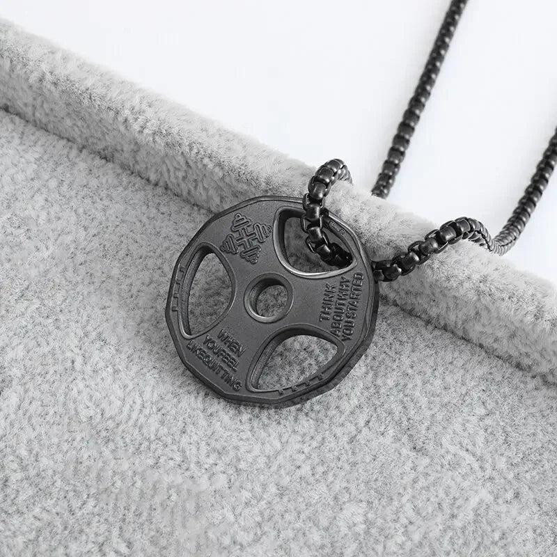 Punk Vintage Double Layer Boxing Gloves Pendant Necklace for Men Fighting Fashion Athleisure Jewelry Hip Hop Items